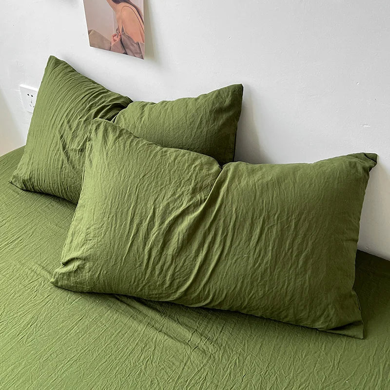 Washed Solid Bedding Collection - WhisperLinens