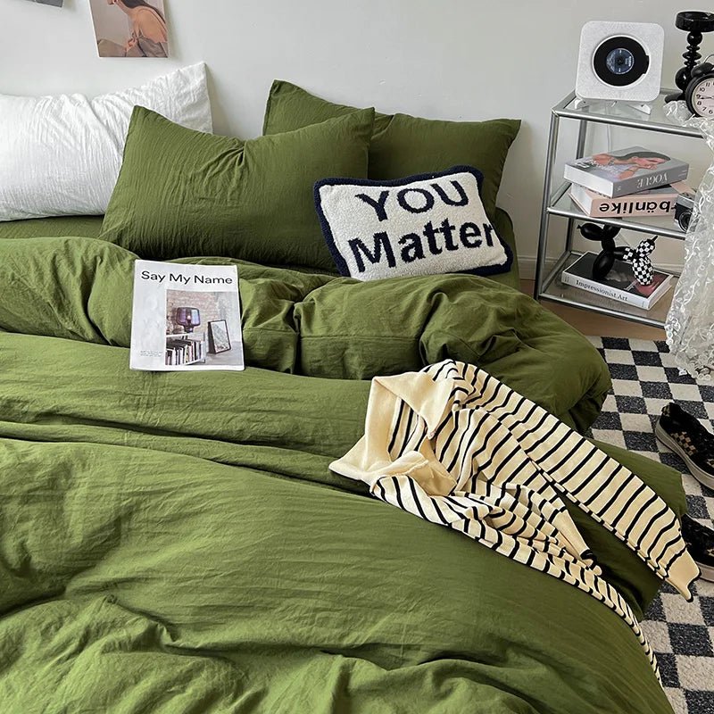 Washed Solid Bedding Collection - WhisperLinens