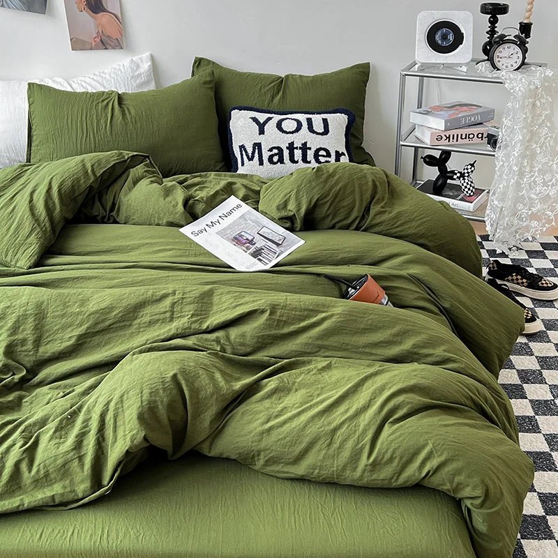 Washed Solid Bedding Collection - WhisperLinens