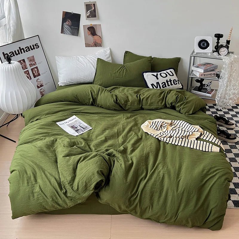 Washed Solid Bedding Collection - WhisperLinens