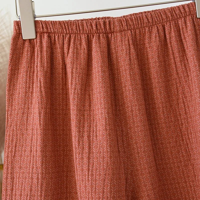 Zen Cotton Kimono Pajama Set - WhisperLinens