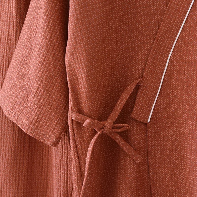 Zen Cotton Kimono Pajama Set - WhisperLinens